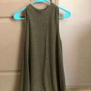 High neck sweater dress